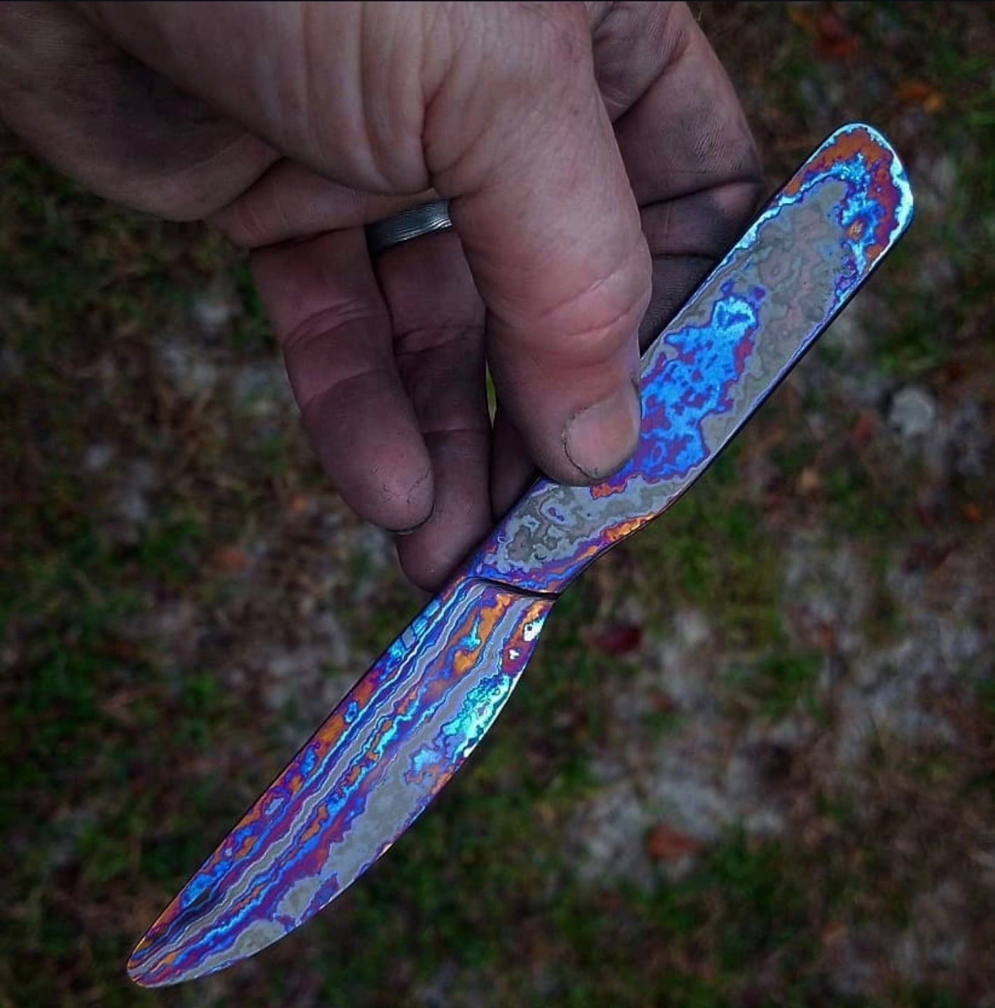 Butter Knife - Black Timascus Edition